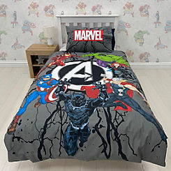 Avengers Charge Reversible Single Duvet Cover Set by Marvel