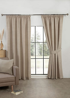 Aztec Pair of Pencil Pleat Lined Curtains by Sundour