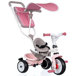 Baby Balade Plus 3 in 1 Tricycle Pink by Smoby