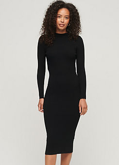 Backless Bodycon Midi Dress by Superdry