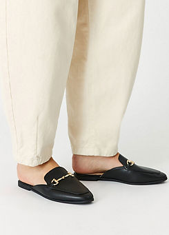 Backless Metal Bar Loafers by Accessorize