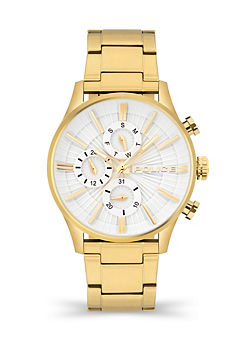 Barter Gold Plated Multi Dial Men’s Watch by Police