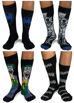 Batman & The Joker Pack of 4 Men’s Socks
