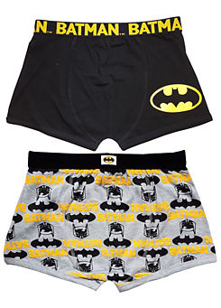Batman Pack of 2 Men’s Boxer Shorts by DC Comics
