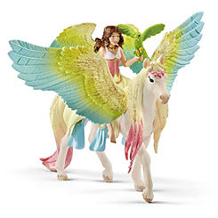 Bayala Fairy Surah with Glitter Pegasus Toy Figure (70566) by Schleich
