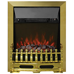 Bayden Classic Inset Brass Remote Control Electric Fire by Be Modern