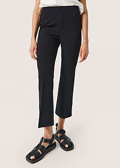 Bea Cropped Flare Trousers by Soaked in Luxury