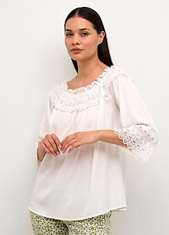 Bea Off Shoulder Lace Blouse by Cream