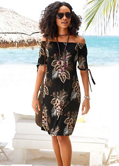 Beach Dress with ties on the sleeves by beachtime