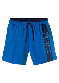 Beachwear ’Pacific’ Print Swim Shorts by s.Oliver