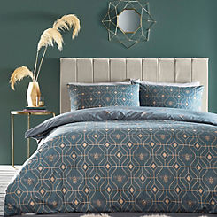 Bee Deco Duvet Cover Set - French Blue by FURN