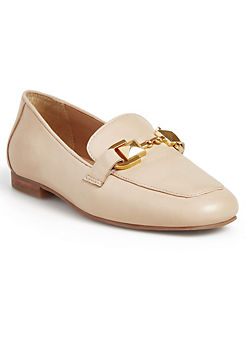 Beige Leather Loafers by Freemans