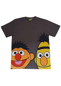 Bert & Ernie Men’s Grey T-Shirt by Sesame Street