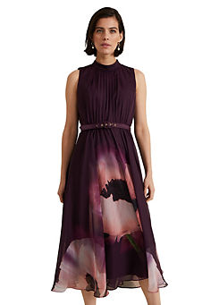 Bethany Placement Print Midi Dress by Phase Eight