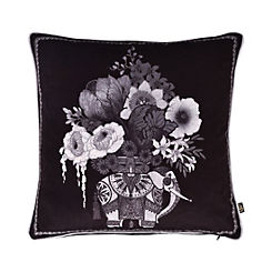 Black & White Generou Elephant 43 x 43cm Filled Cushion by Laurence Llewelyn-Bowen