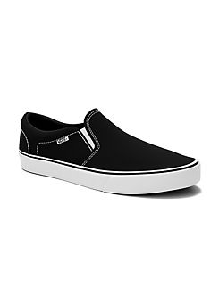 Black & White Men’s Asher Trainers by Vans