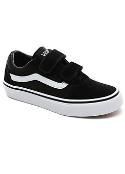 Black & White Youth Ward V Trainers by Vans
