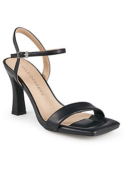 Black Barely There Heeled Sandals by Kaleidoscope