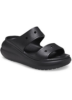 Black Classic Crush Sandals by Crocs
