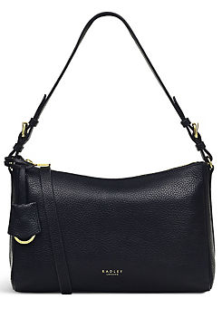 Black Dukes Place Medium Ziptop Shoulder Bag by Radley London