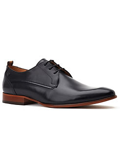 Black Gambino Lace Up Derby Shoes by Base London