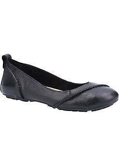 Black Janessa Slip On Shoes by Hush Puppies