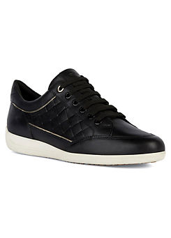 Black Leather D Myria A Sneakers by Geox