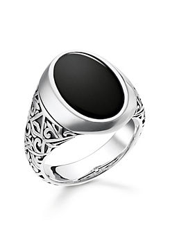 Black Onyx Signet Ring by THOMAS SABO