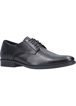 Black Oscar Clean Toe Shoes by Hush Puppies