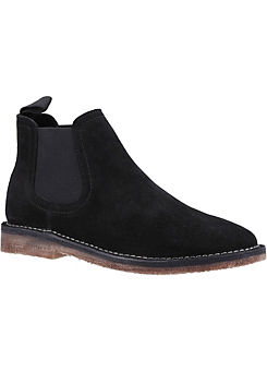 Black Shaun Chelsea Boots by Hush Puppies