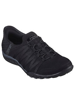 Black Slip-ins Relaxed Fit Breathe-Easy Roll With Me Trainers by Skechers