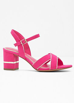Block Heeled Open Toe Sandals by Marco Tozzi