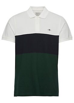 Block Stripe Polo Shirt by Gant