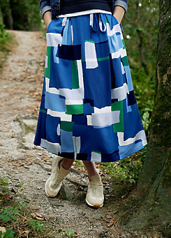 Blue Allantide Midi Skirt by Seasalt Cornwall