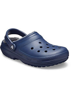 Blue Classic Lined Clogs by Crocs