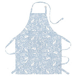 Blue Forest Life Cotton Apron by William Morris