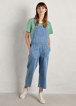 Blue Porthallow Cove Denim Dungarees by Seasalt Cornwall