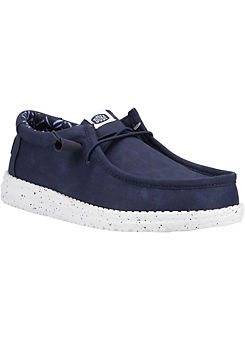Blue Wally Canvas Shoes by Hey Dude