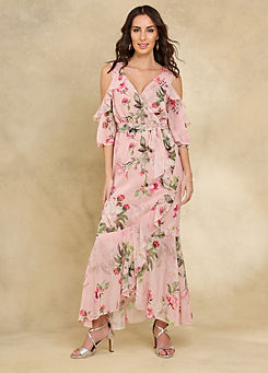 Blush Floral Print Maxi Dress by Together