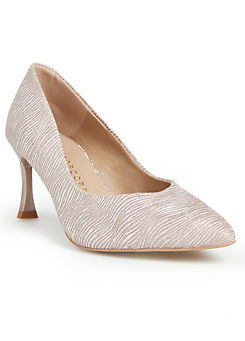 Blush Shimmer Court Shoes by Kaleidoscope