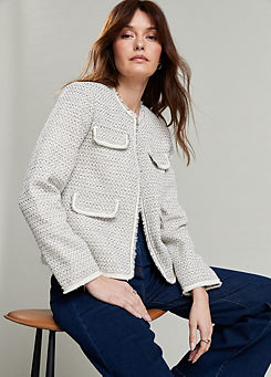 Boucle Crop Jacket by Freemans