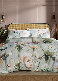 Boutique Naomi Floral 200 Thread Count Cotton Duvet Cover Set by Vantona Home