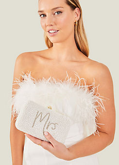 Bridal Mrs Hardcase Clutch Bag by Accessorize