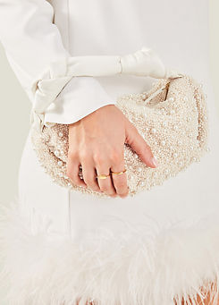 Bridal Pearl Satin Bag by Accessorize