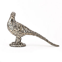 Bronze Finish Resin Pheasant Figurine by Meg Hawkins