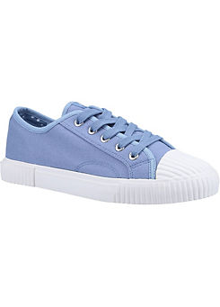 Brooke Blue Canvas Trainers by Hush Puppies