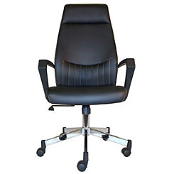 Brooklyn High Back Faux Leather Office Chair by Alphason