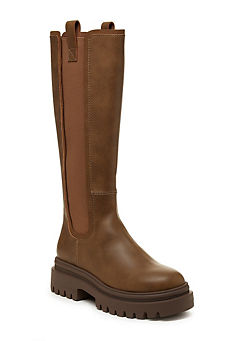 Brown Drea Long Boots by Rocket Dog