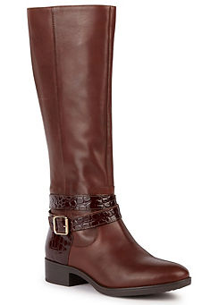 Brown Felicity Boots by Geox