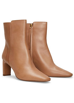 Brown Leather Ankle Boots by Phase Eight